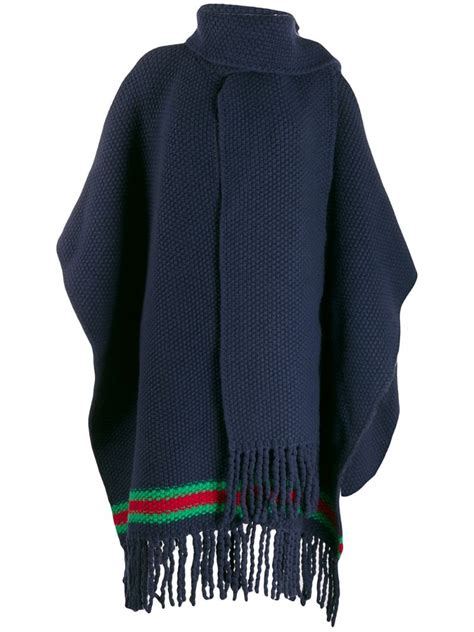 fake gucci poncho|gucci stripe poncho.